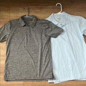 The Children’s Place Kids Gray and Light Blue Polo Shirts